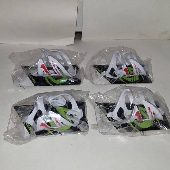 4 Cannondale C Bicycle Water Bottle Cages White/Red for your bike FAMILY pack - Picture 3 of 12